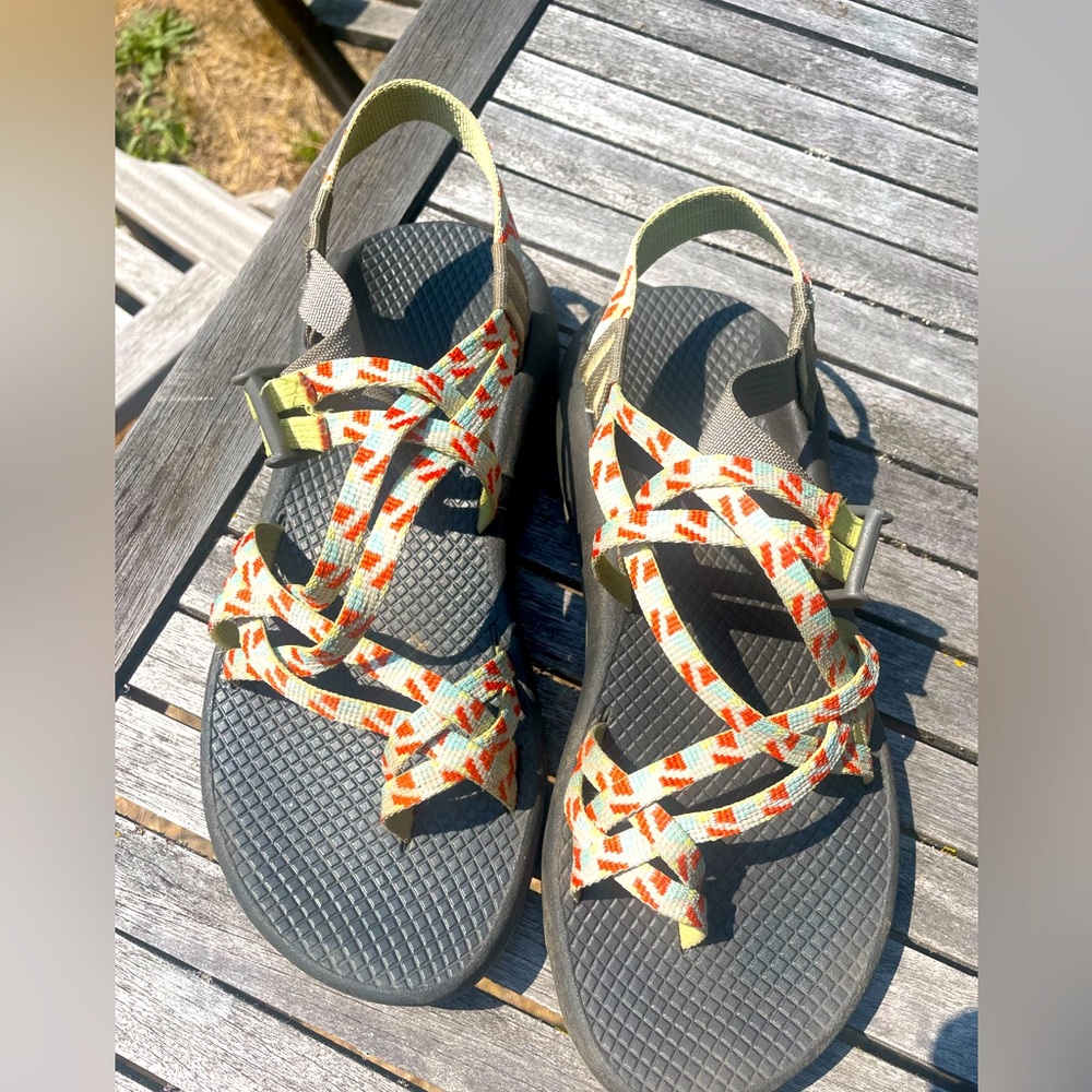 Chacos with toe strap